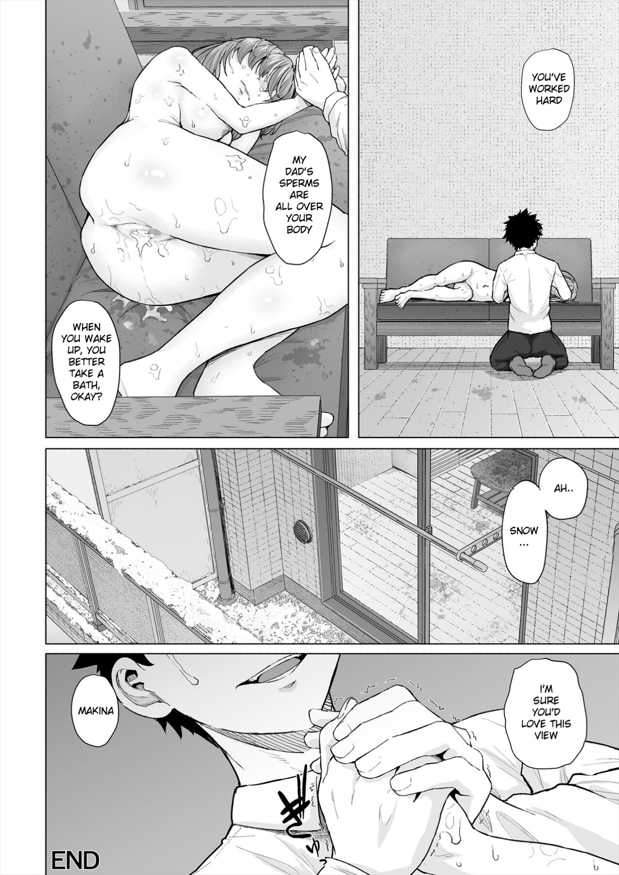 Hentai Manga Comic-Christmas filming hypnosis sex between my childhood friend and father-Read-33